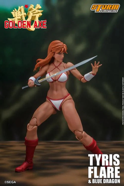 Golden Axe Tyris Flare and Blue Dragon 1/12 Scale Action Figure Set