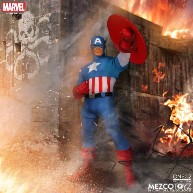 PRE-ORDER: Marvel Comics One:12 Collective Captain America (Silver Age)