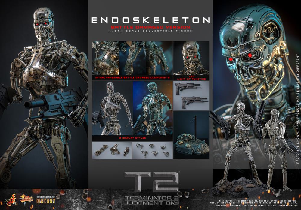 Pre-Order - Terminator 2: Judgement Day MMS840D77 Endoskeleton (Battle Damaged Ver.) 1/6th Scale Collectible Figure