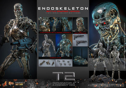 Pre-Order - Terminator 2: Judgement Day MMS840D77 Endoskeleton (Battle Damaged Ver.) 1/6th Scale Collectible Figure