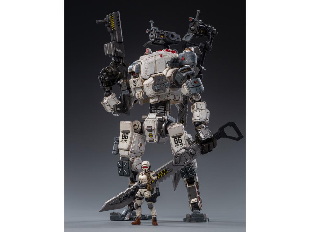 Dark Source God of War 86 Mecha (White) With Pilot 1/24 Scale Figure Set