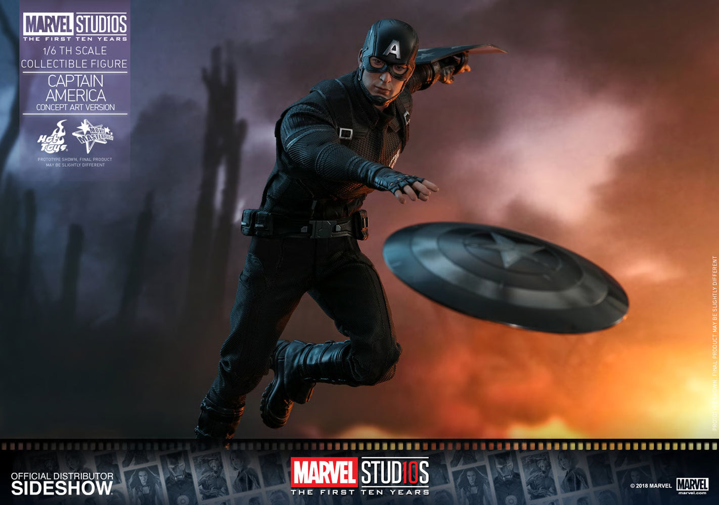 Captain America Concept Art Ver. MMS488 1/6th Scale Exclusive Collectible Figure