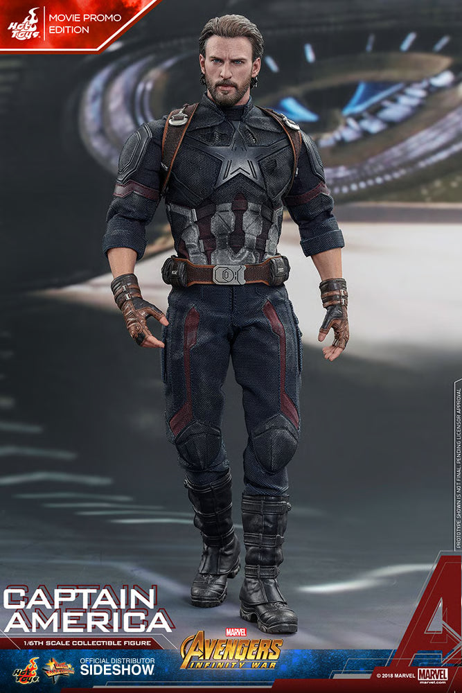 Avengers: Infinity War - Captain America Movie Promo Ed. MMS481 1/6th Scale Exclusive Collectible Figure