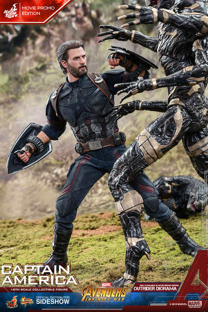 Avengers: Infinity War - Captain America Movie Promo Ed. MMS481 1/6th Scale Exclusive Collectible Figure