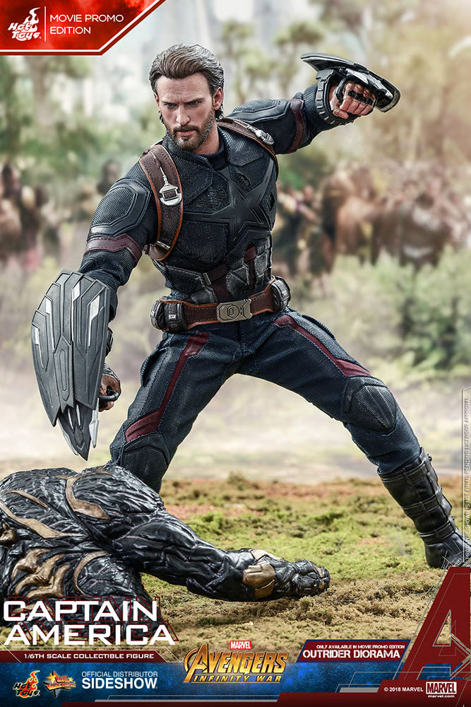 Avengers: Infinity War - Captain America Movie Promo Ed. MMS481 1/6th Scale Exclusive Collectible Figure