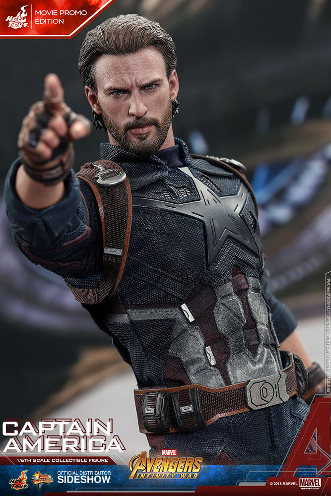 Avengers: Infinity War - Captain America Movie Promo Ed. MMS481 1/6th Scale Exclusive Collectible Figure