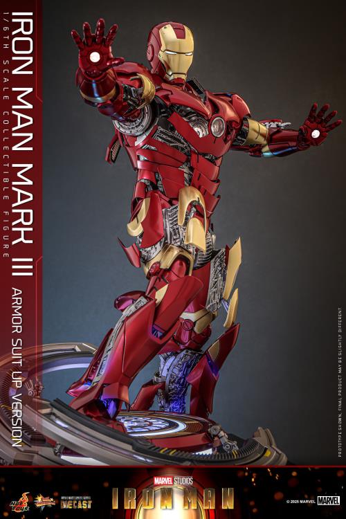 Pre-Order - Marvel MMS825 Iron Man Mark III (Armor Suit Up Ver.) 1/6th Scale Collectible Figure