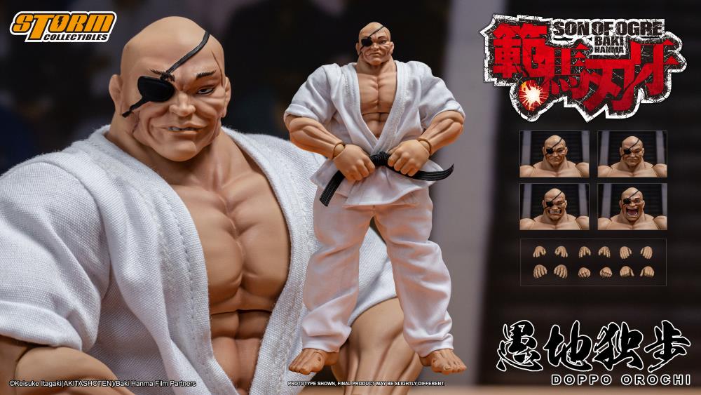 Pre-Order - Baki Hanma: Son of Ogre Doppo Orochi 1/12 Scale Action Figure