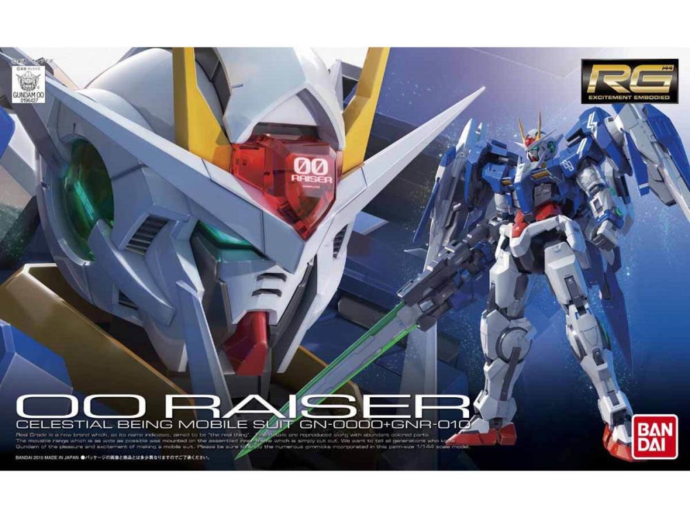 Mobile Suit Gundam 00 RG-18 00 Raiser 1/144 Scale Model Kit