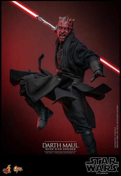 Star Wars: The Phantom Menace MMS749 Darth Maul With Sith Speeder 1/6th Scale Collectible Figure Set