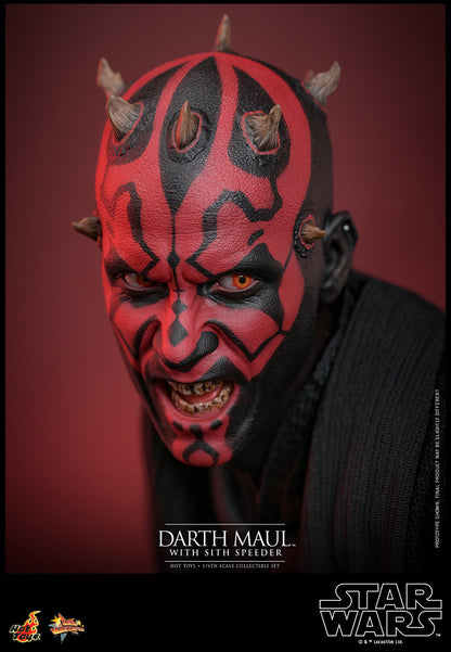 Star Wars: The Phantom Menace MMS749 Darth Maul With Sith Speeder 1/6th Scale Collectible Figure Set