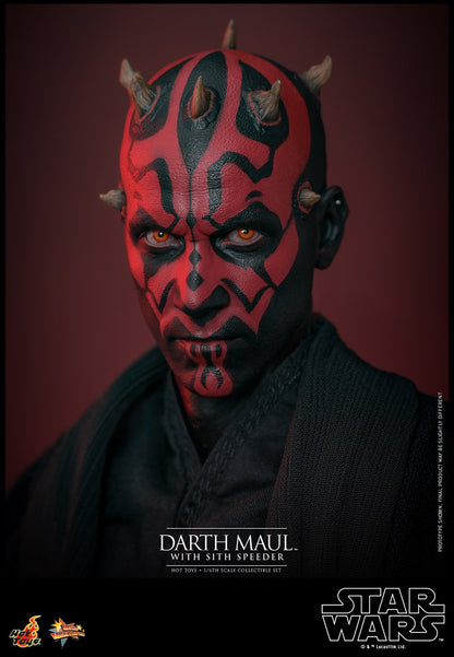 Star Wars: The Phantom Menace MMS749 Darth Maul With Sith Speeder 1/6th Scale Collectible Figure Set
