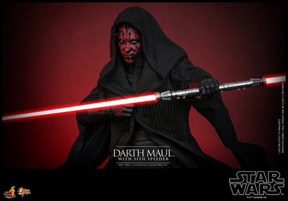 Star Wars: The Phantom Menace MMS749 Darth Maul With Sith Speeder 1/6th Scale Collectible Figure Set