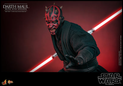 Star Wars: The Phantom Menace MMS749 Darth Maul With Sith Speeder 1/6th Scale Collectible Figure Set