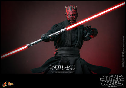 Star Wars: The Phantom Menace MMS749 Darth Maul With Sith Speeder 1/6th Scale Collectible Figure Set