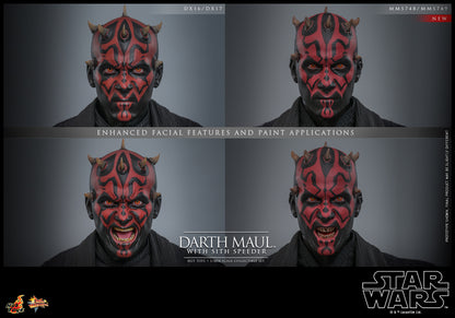 Star Wars: The Phantom Menace MMS749 Darth Maul With Sith Speeder 1/6th Scale Collectible Figure Set