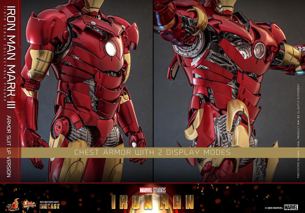 Pre-Order - Marvel MMS825 Iron Man Mark III (Armor Suit Up Ver.) 1/6th Scale Collectible Figure