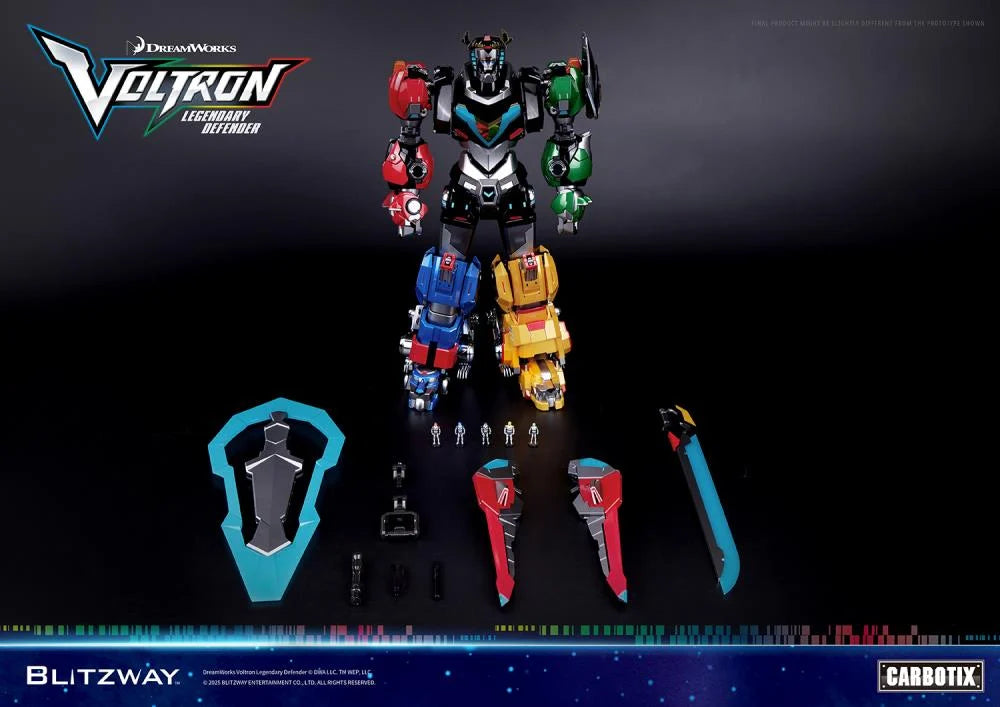 PRE-ORDER - Voltron: Legendary Defender Carbotix 10th Anniversary Voltron (Standard Edition Ver.) Action Figure