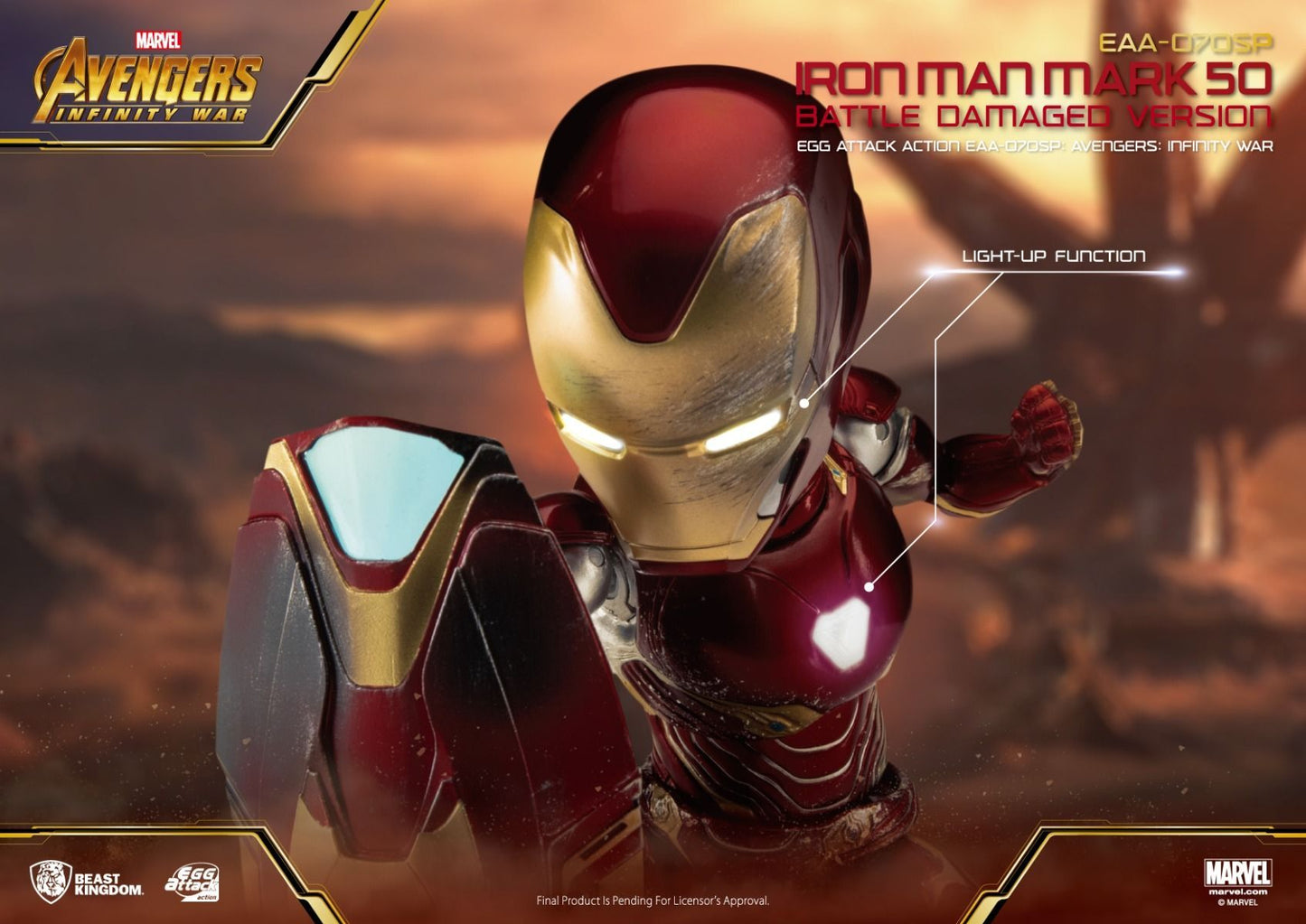 Iron Man Mark L Battle Damaged Ver. Egg Attack Action EAA-70SP
