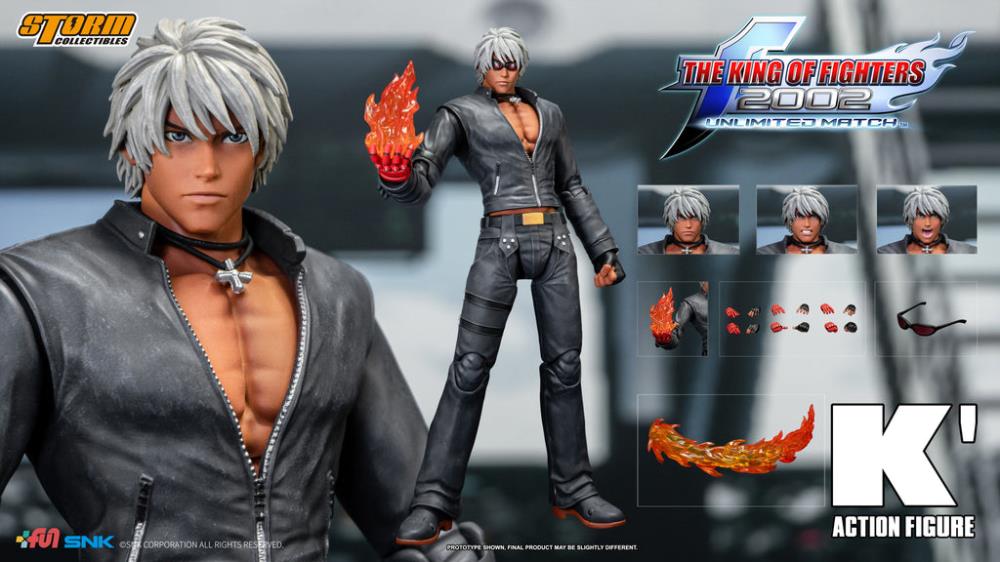 PRE-ORDER - The King of Fighters 2002 Unlimited Match K' 1/12 Scale Action Figure