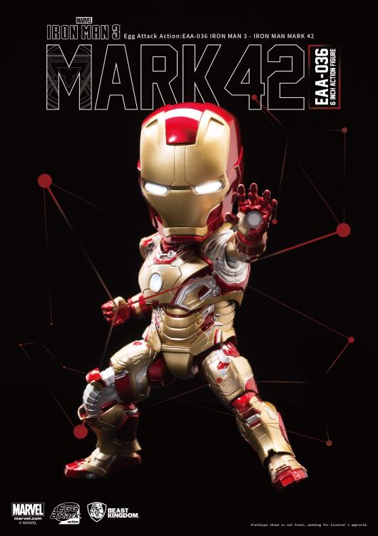 Iron Man 3 Egg Attack Action EAA-036 Iron Man Mark XLII