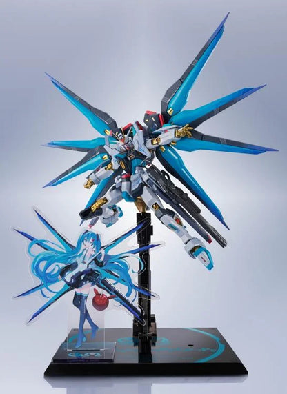 Gundam 45th Anniversary x Hatsune Miku Metal Robot Spirits Strike Freedom Gundam Type II (Hatsune Miku Ver.) Action Figure