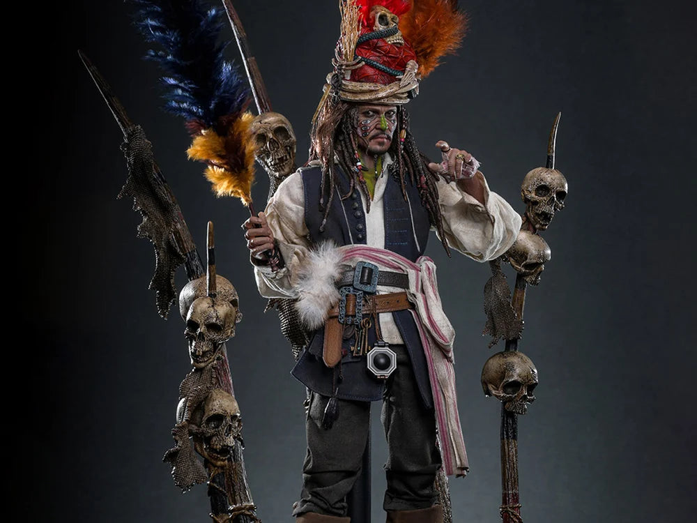 Pre-Order: Pirates of the Caribbean: Dead Man's Chest DX48 Pelegostos Chief Jack Sparrow 1/6th Scale Collectible Figure