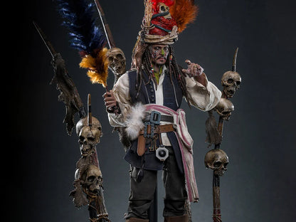 Pre-Order: Pirates of the Caribbean: Dead Man's Chest DX48 Pelegostos Chief Jack Sparrow 1/6th Scale Collectible Figure