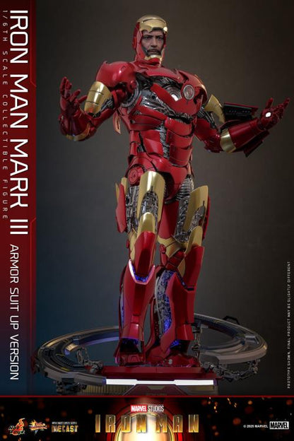 Pre-Order - Marvel MMS825 Iron Man Mark III (Armor Suit Up Ver.) 1/6th Scale Collectible Figure