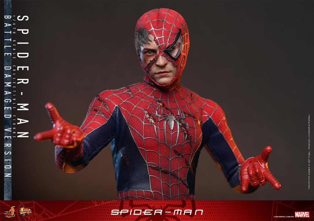 Pre-Order - Spider-Man (2002) MMS859 Spider-Man (Battle Damaged Ver.) 1/6th Scale Collectible Figure