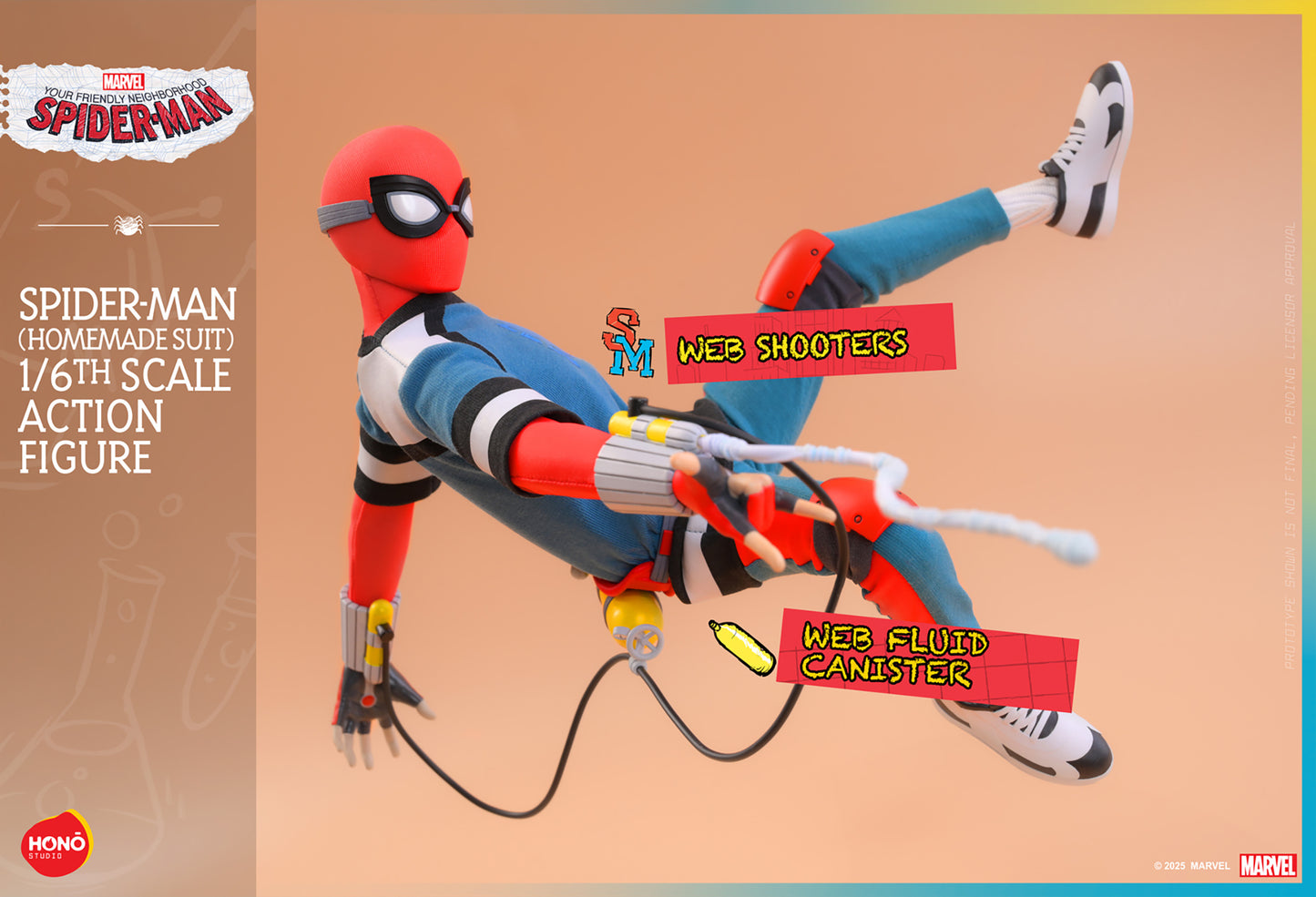 Pre-Order - Your Friendly Neighborhood Spider-Man HS07 Spider-Man (Homemade Suit) 1/6th Scale Collectible Figure