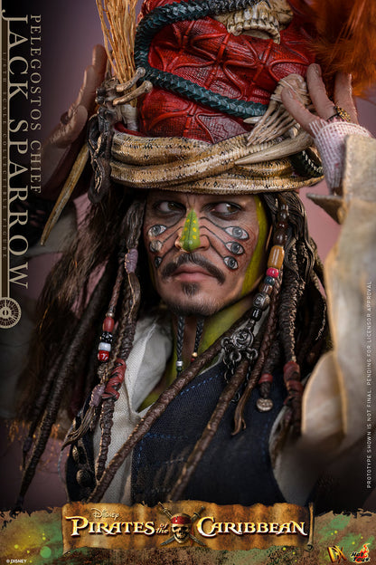 Pre-Order: Pirates of the Caribbean: Dead Man's Chest DX48 Pelegostos Chief Jack Sparrow 1/6th Scale Collectible Figure
