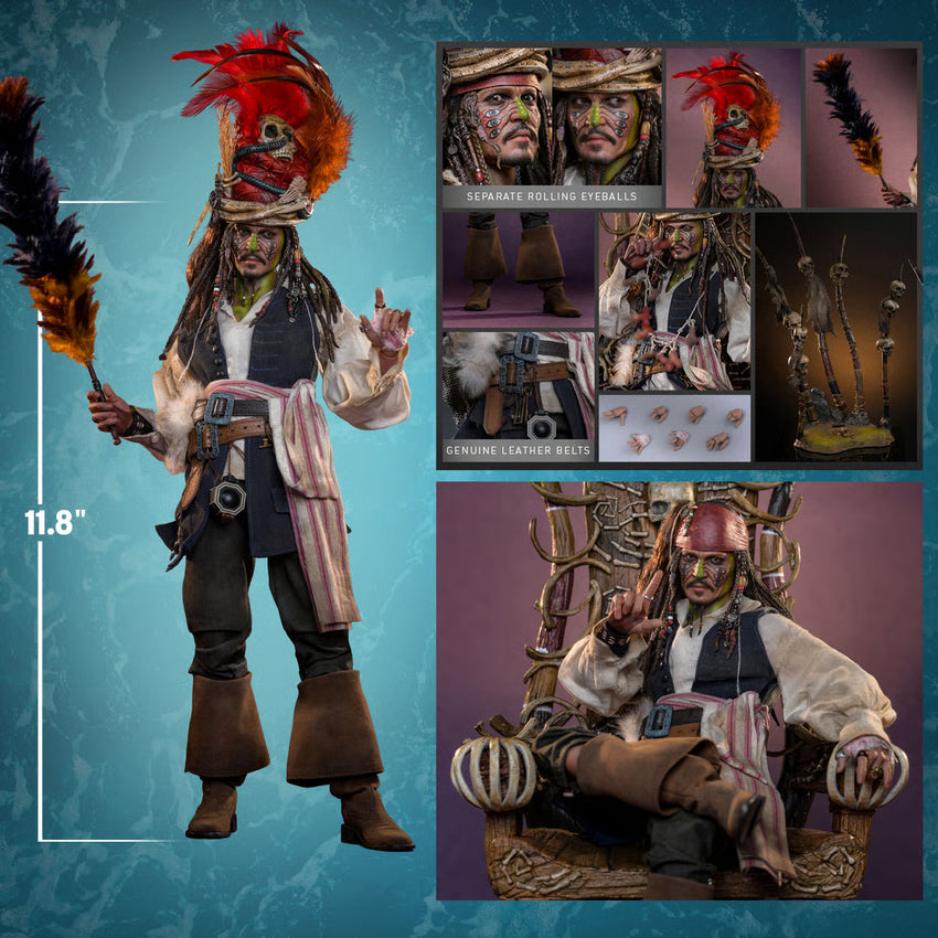Pre-Order: Pirates of the Caribbean: Dead Man's Chest DX48 Pelegostos Chief Jack Sparrow 1/6th Scale Collectible Figure