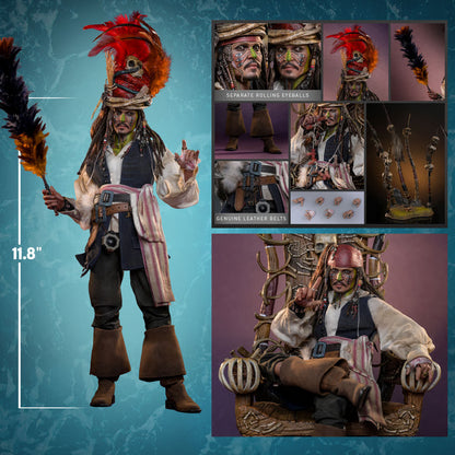 Pre-Order: Pirates of the Caribbean: Dead Man's Chest DX48 Pelegostos Chief Jack Sparrow 1/6th Scale Collectible Figure