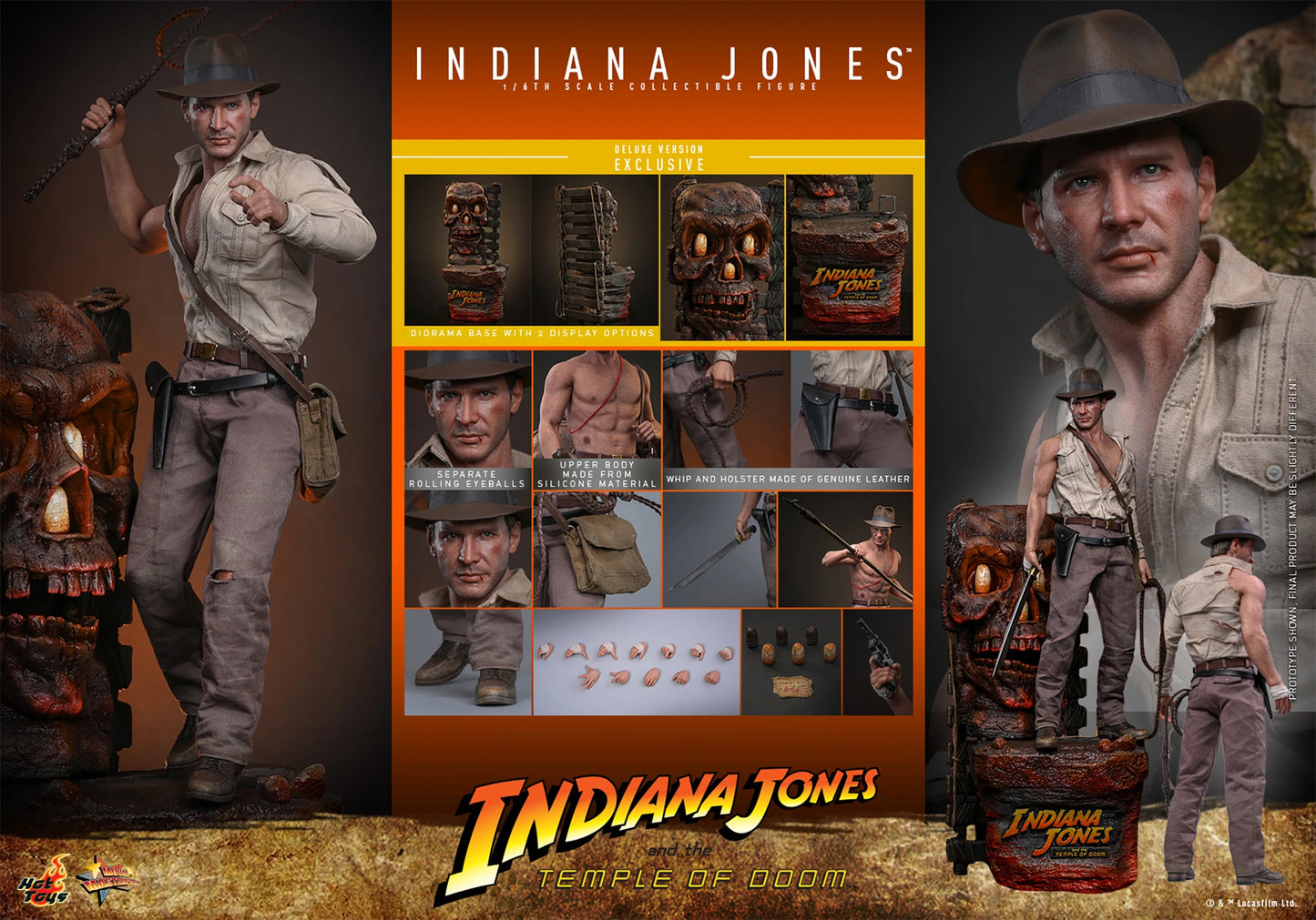 Pre-Order: Indiana Jones MMS861 1/6th Scale Collectible Figure Deluxe Ver.