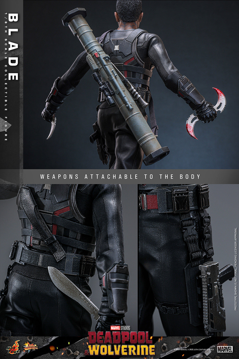 Pre-Order - Deadpool & Wolverine MMS791 Blade 1/6th Scale Collectible Figure