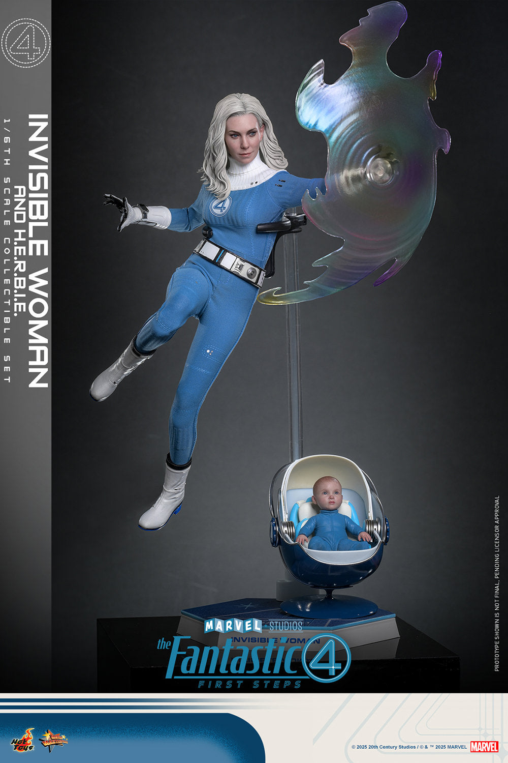 Pre-Order - The Fantastic Four: First Steps MMS824 Invisible Woman and H.E.R.B.I.E. 1/6th Scale Collectible Figure Set