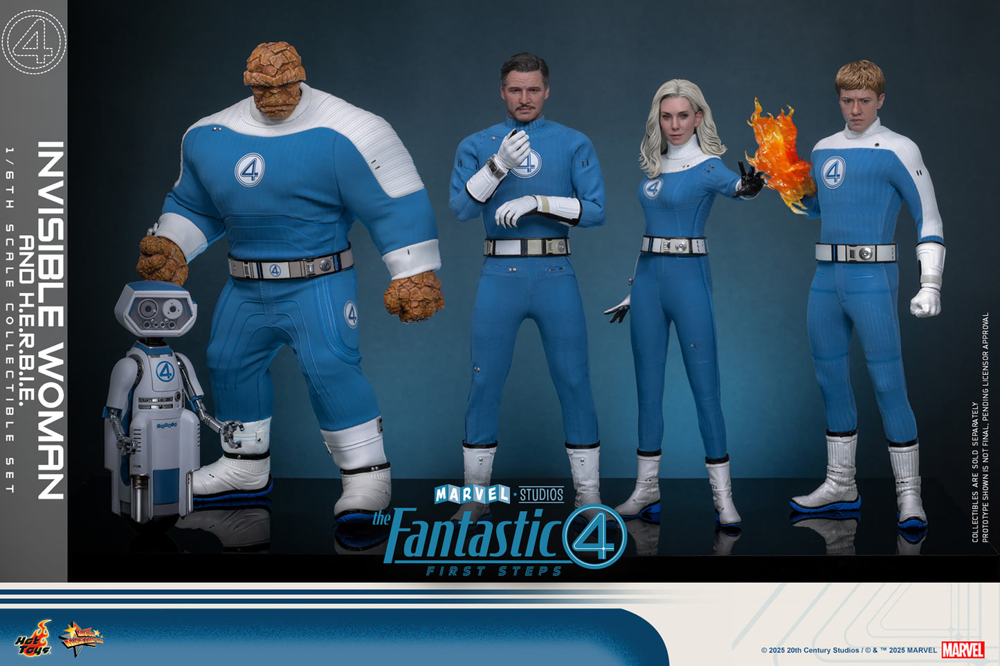 Pre-Order - The Fantastic Four: First Steps MMS824 Invisible Woman and H.E.R.B.I.E. 1/6th Scale Collectible Figure Set
