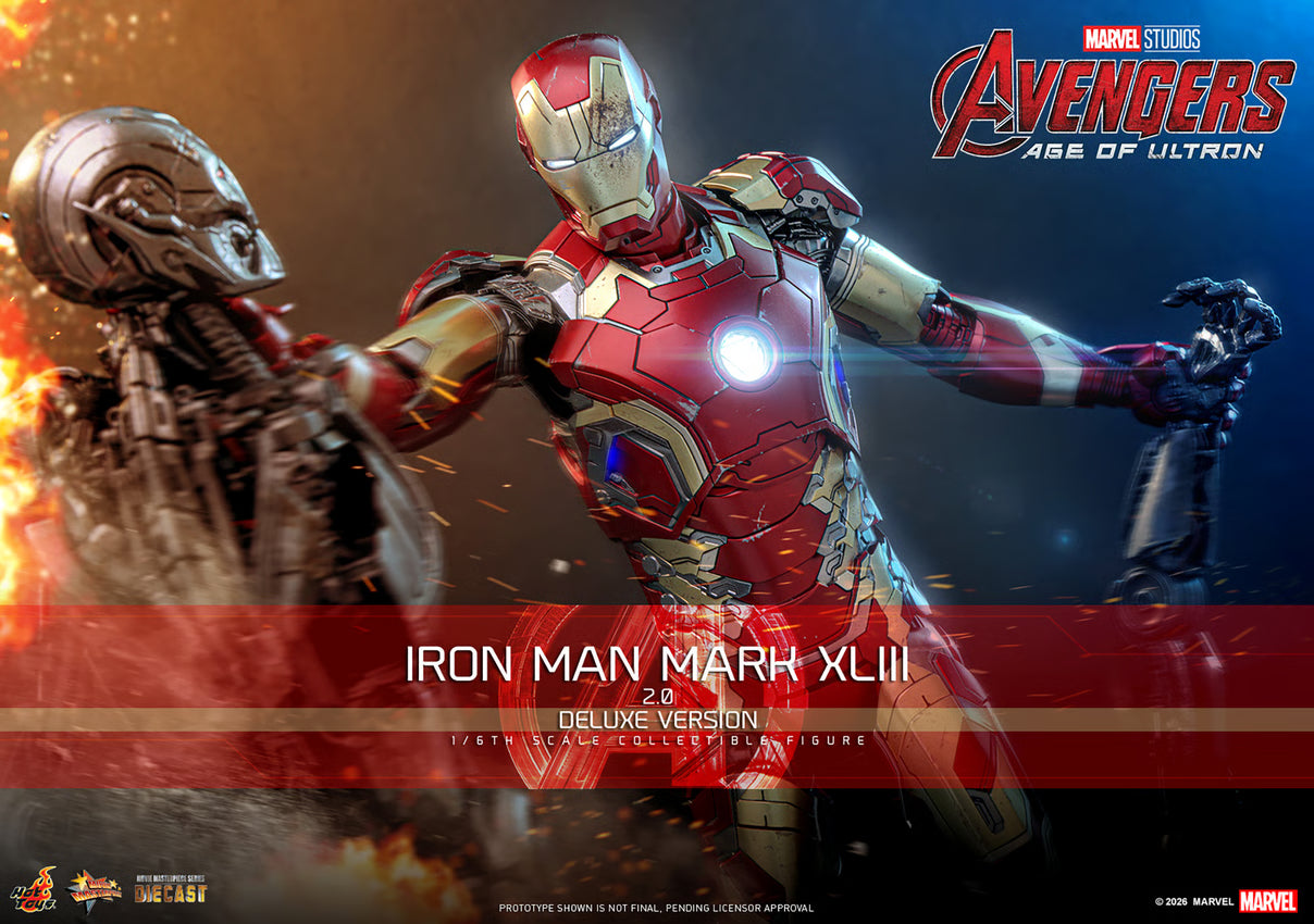Pre-Order - Marvel MMS866D81 IRON MAN MARK XLIII Deluxe (2.0) 1/6th Scale Collectible Figure