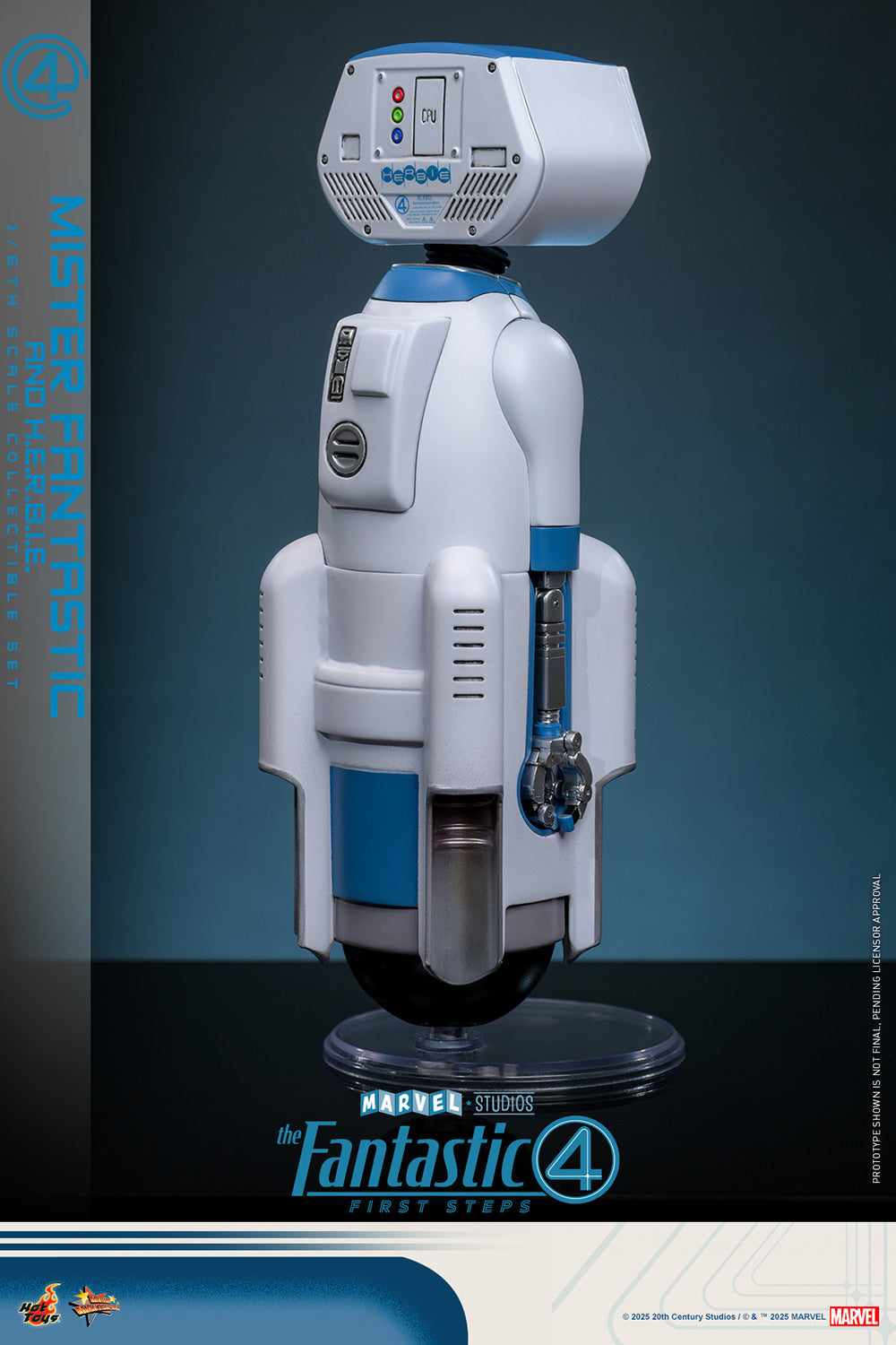 Pre-Order - The Fantastic Four: First Steps MMS822 Mister Fantastic and H.E.R.B.I.E. 1/6th Scale Collectible Figure Set