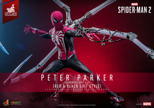 Peter Parker (Advanced Suit 2.0) Black and Suit Style VGM66 1/6 Scale Action Figure