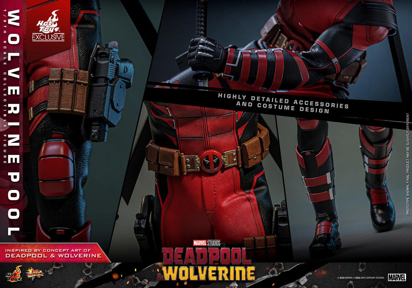 Deadpool & Wolverine MMS857 Wolverinepool 1/6th Scale Collectible Figure