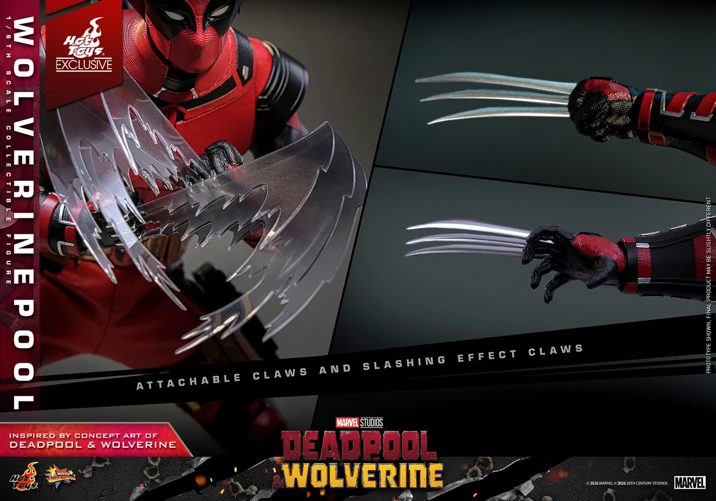 Deadpool & Wolverine MMS857 Wolverinepool 1/6th Scale Collectible Figure