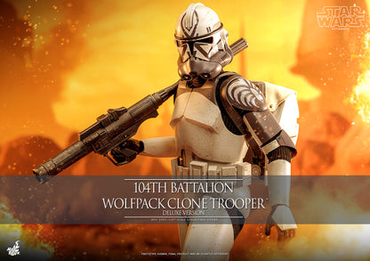 Pre-Order - Star Wars: The Clone Wars TMS143 104th Battalion Wolfpack Clone Trooper Deluxe 1/6th Scale Collectible Figure