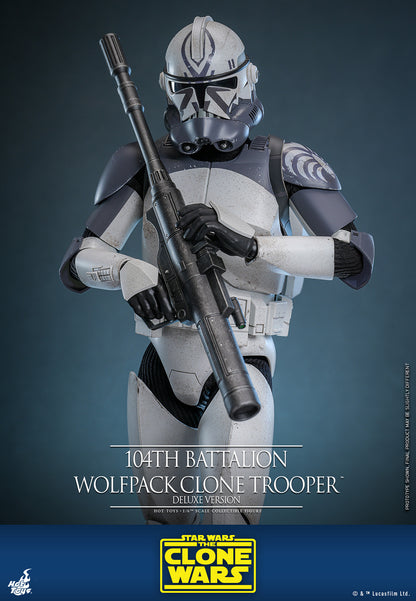 Pre-Order - Star Wars: The Clone Wars TMS143 104th Battalion Wolfpack Clone Trooper Deluxe 1/6th Scale Collectible Figure