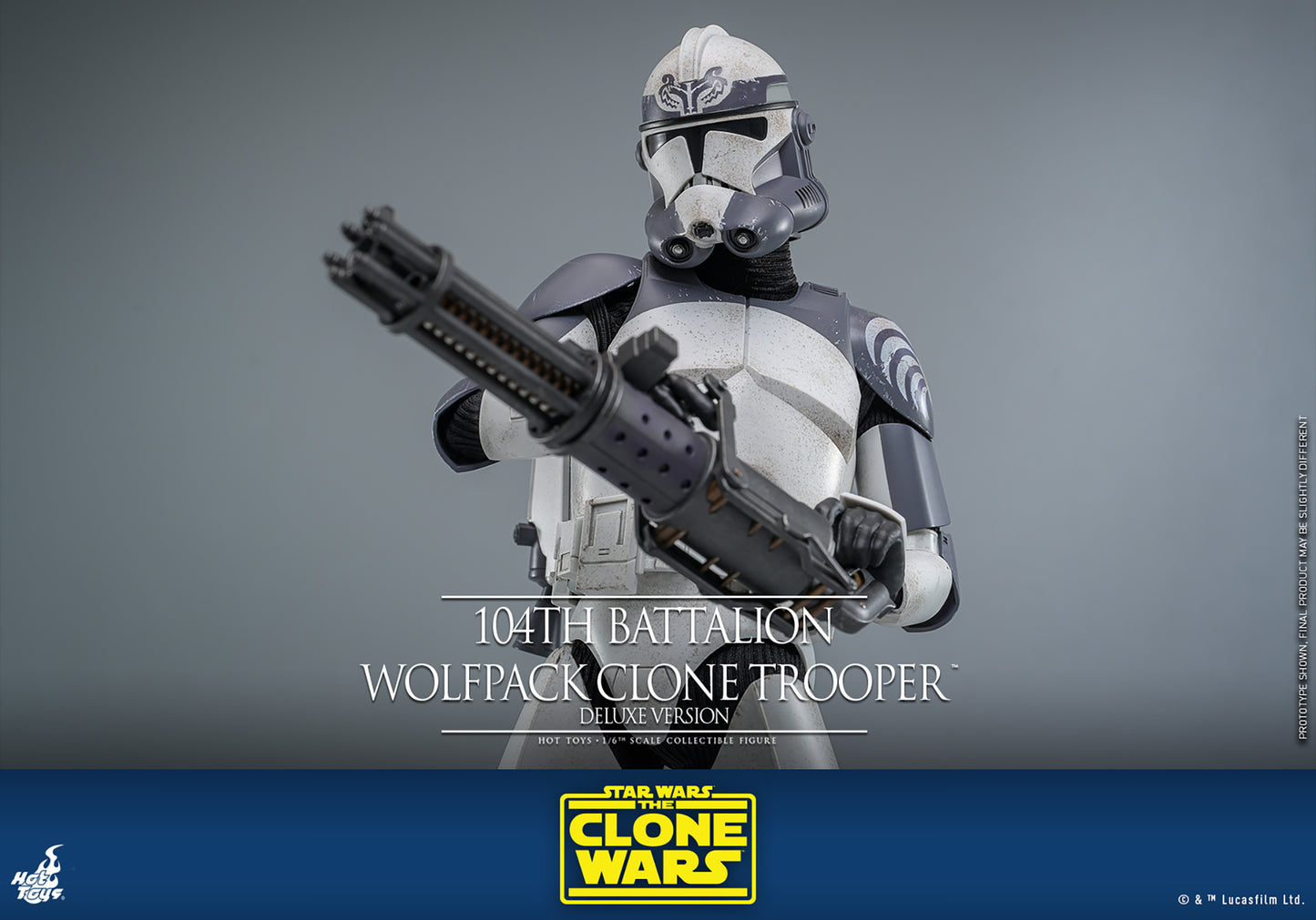 Pre-Order - Star Wars: The Clone Wars TMS143 104th Battalion Wolfpack Clone Trooper Deluxe 1/6th Scale Collectible Figure