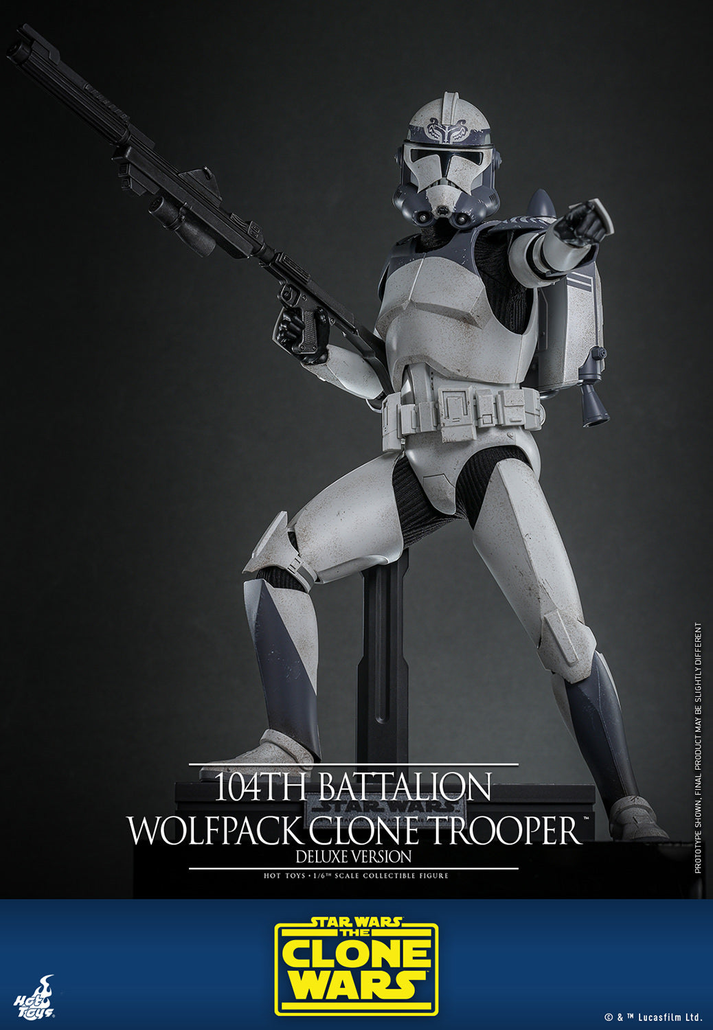 Pre-Order - Star Wars: The Clone Wars TMS143 104th Battalion Wolfpack Clone Trooper Deluxe 1/6th Scale Collectible Figure