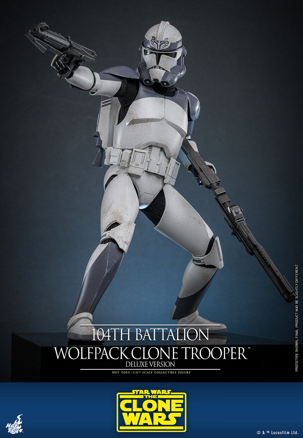 Pre-Order - Star Wars: The Clone Wars TMS143 104th Battalion Wolfpack Clone Trooper Deluxe 1/6th Scale Collectible Figure