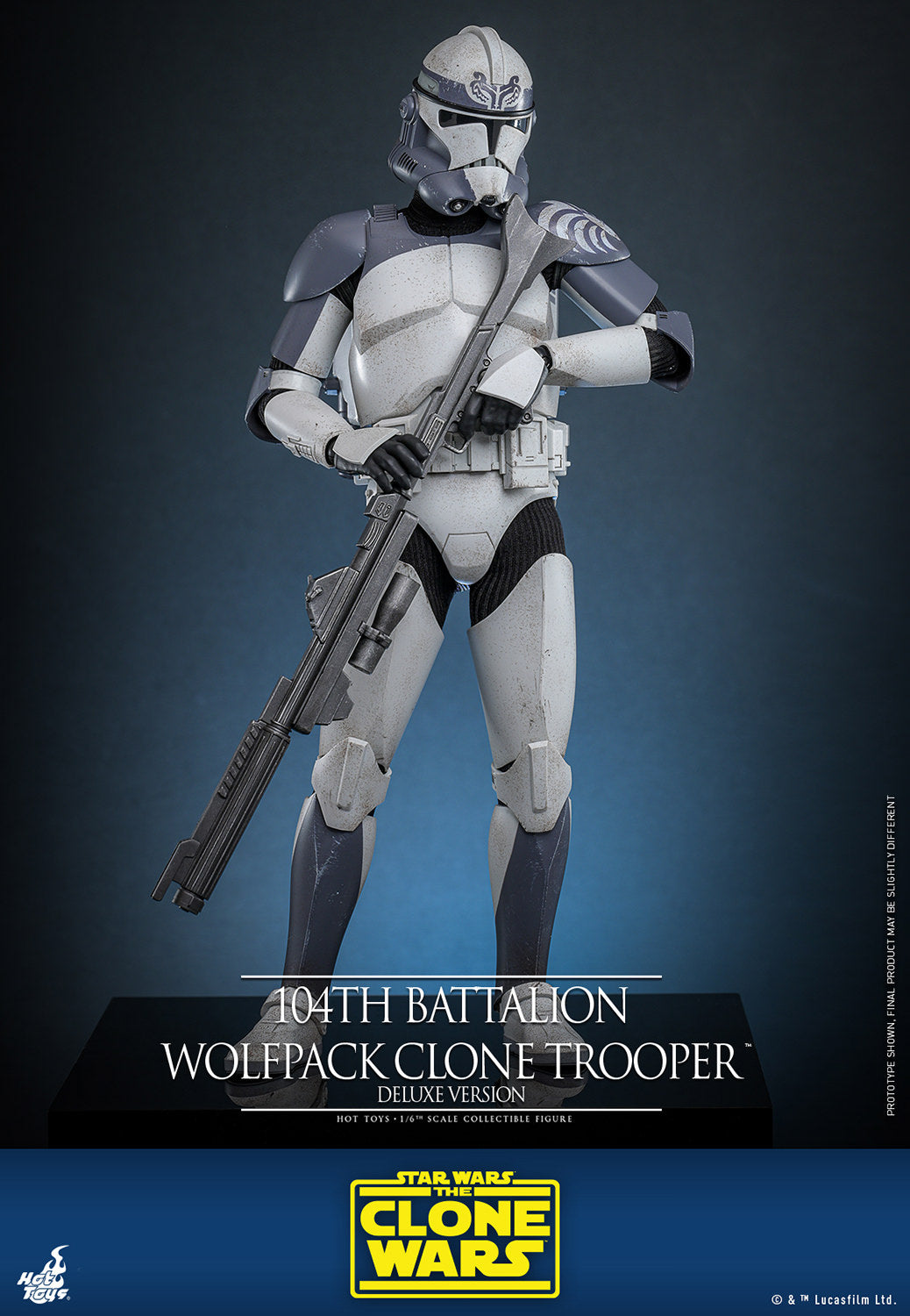 Pre-Order - Star Wars: The Clone Wars TMS143 104th Battalion Wolfpack Clone Trooper Deluxe 1/6th Scale Collectible Figure