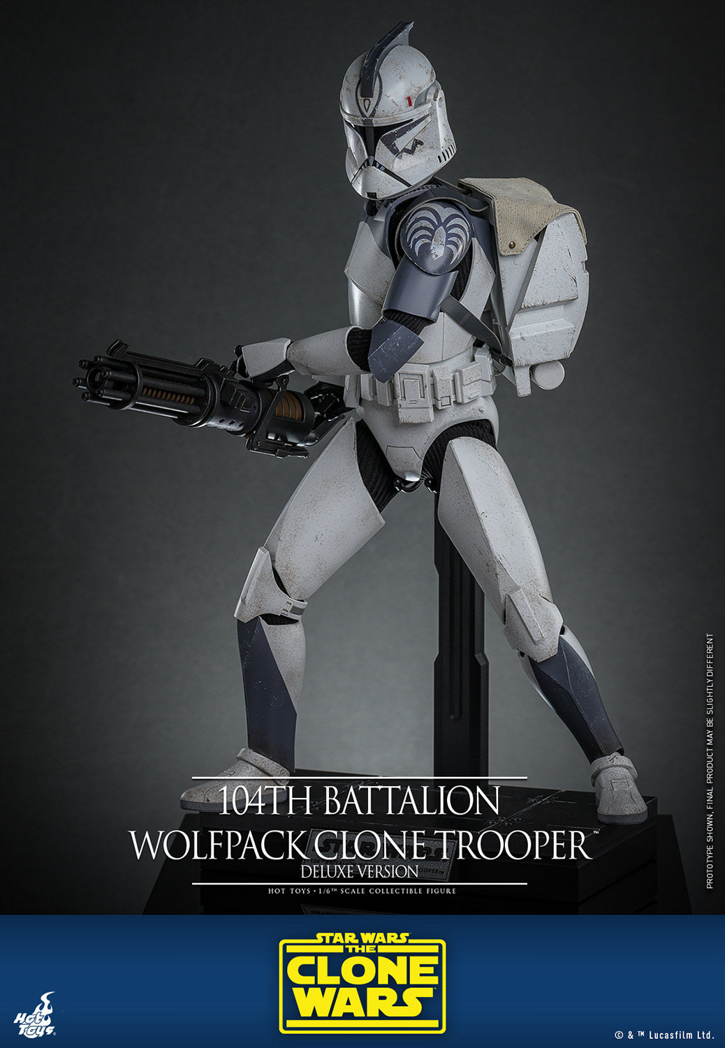 Pre-Order - Star Wars: The Clone Wars TMS143 104th Battalion Wolfpack Clone Trooper Deluxe 1/6th Scale Collectible Figure